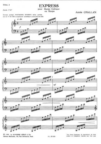 CHALLAN Annie : Express LH PH - Camac Harps Shop : Camac Harps Shop