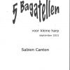 CANTON Sabien : 5 Bagatellen vor Small Harp