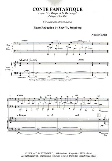 Caplet / Steinberg : Conte Fantastique, piano reduction