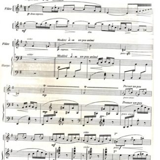 DE ROHOZINSKI Ladislas : 4 pieces pour flûte et harpe