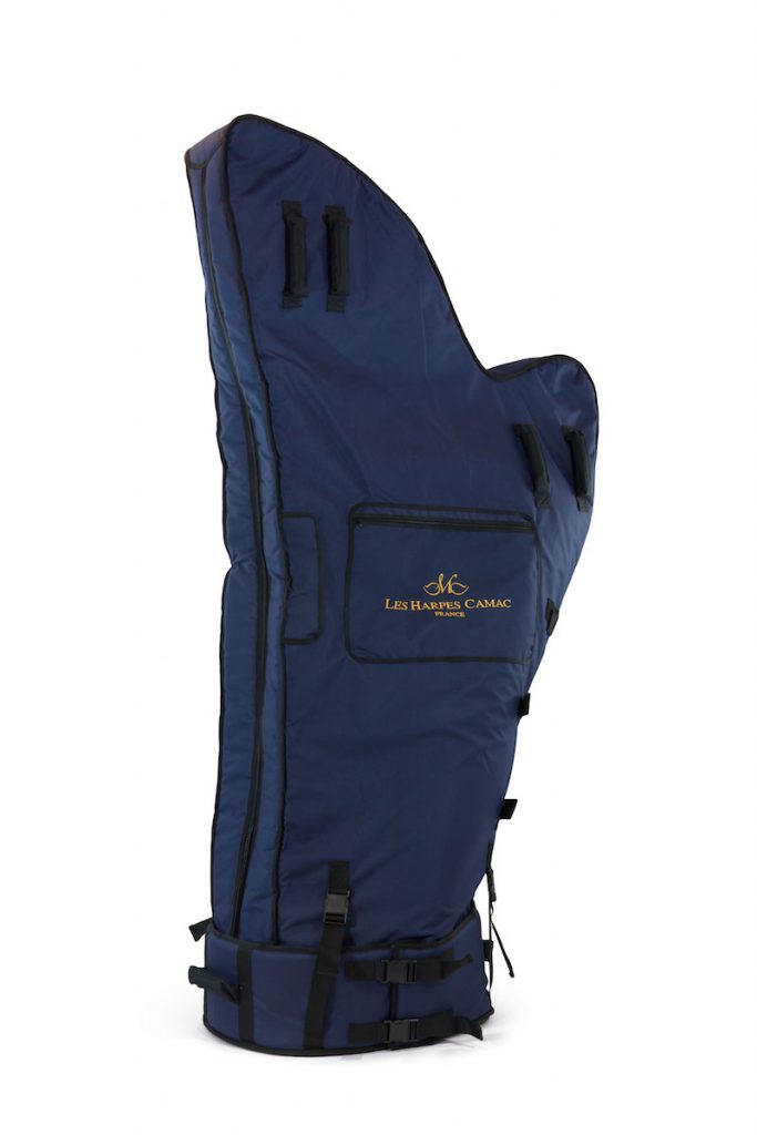 Transport cover in 3 parts for pedal harp 46 ou 47 strings Camac