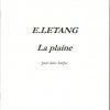 LETANG Evelyne : La Plaine pour 2 Harpes Cetliques