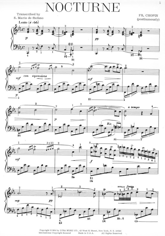 Chopin Nocturne Op 9 No 2 Historia