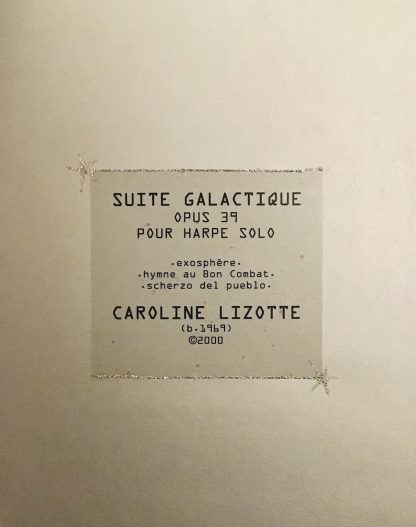 Caroline LIZOTTE : Suite galactique