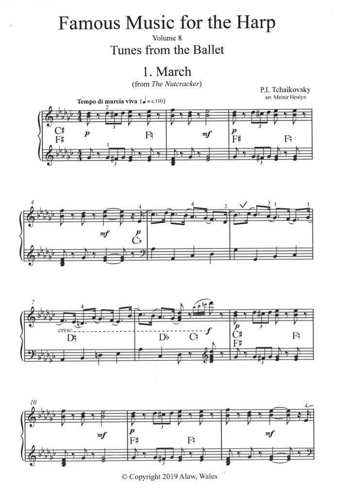 HEULYN Meinir Famous Music for the Harp 8 (Tunes from the Ballet