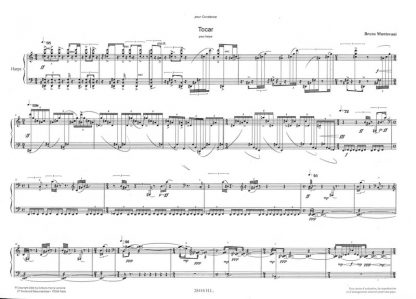 MANTOVANI Bruno: Tocar für Harfe