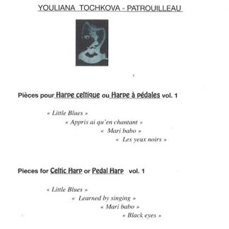 TOCHKOVA - PATROUILLEAU Youliana:  Pièces für Haken- oder Pedalharfe, Band 1