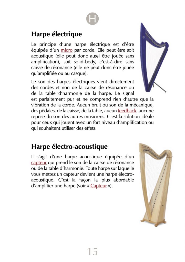 Blue Dictionary Or, the Amplified Harp from AZ Camac Harps Shop