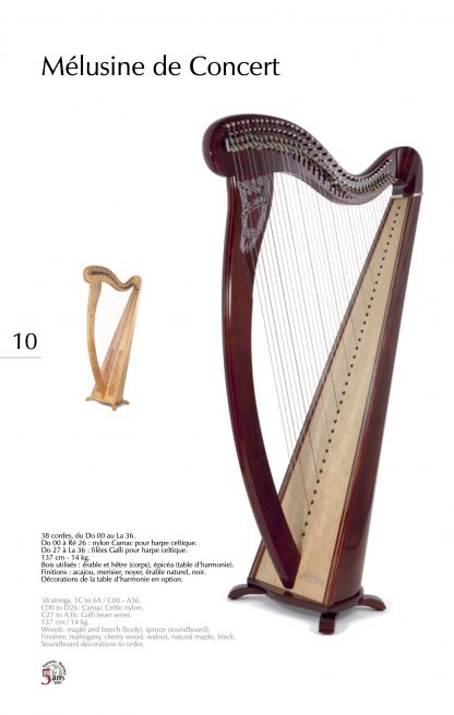 Catalogue : harpes celtiques