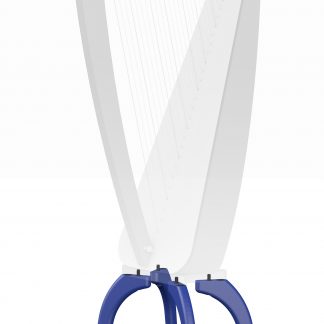 High legs for Odyssey harp, blue finish