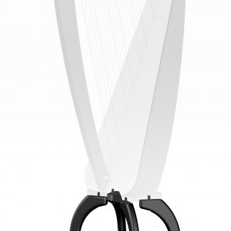 High legs for Odyssey harp, black finish
