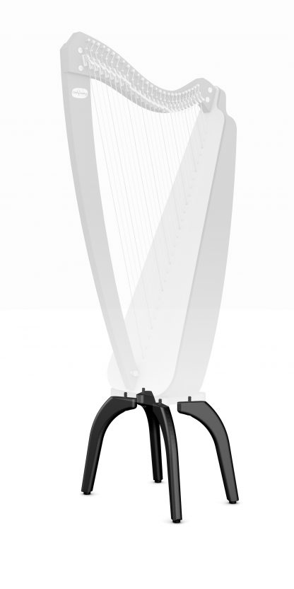 High legs for Odyssey harp, black finish