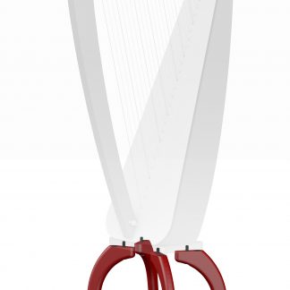 Hohe Füße für Odyssey-Harfe, Mahagoni-Ausführung