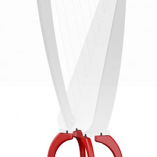 Hohe Füße für Odyssey-Harfe, rote Ausführung
