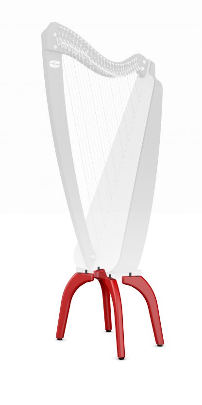 Hohe Füße für Odyssey-Harfe, rote Ausführung