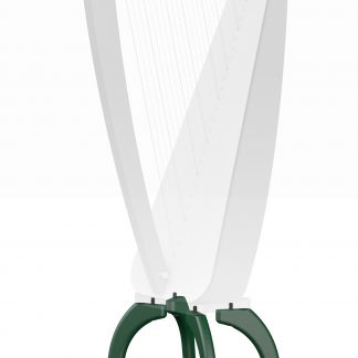 Hohe Füße für Odyssey-Harfe, grüne Ausführung