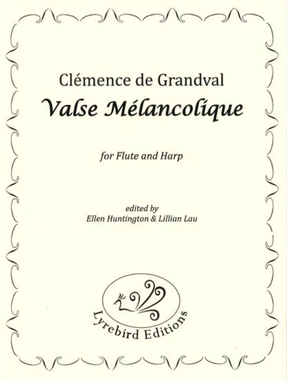 DE GRANDVAL Clémence: Valse mélancolique for flute and harp