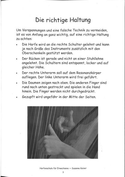 KAISER Susanne: Harfenschule für Erwachsene