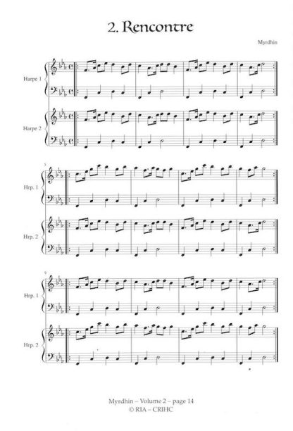 Jubilé : Une sélection de 11 compositions de Myrdhin , vol. 2 (duos de harpes)