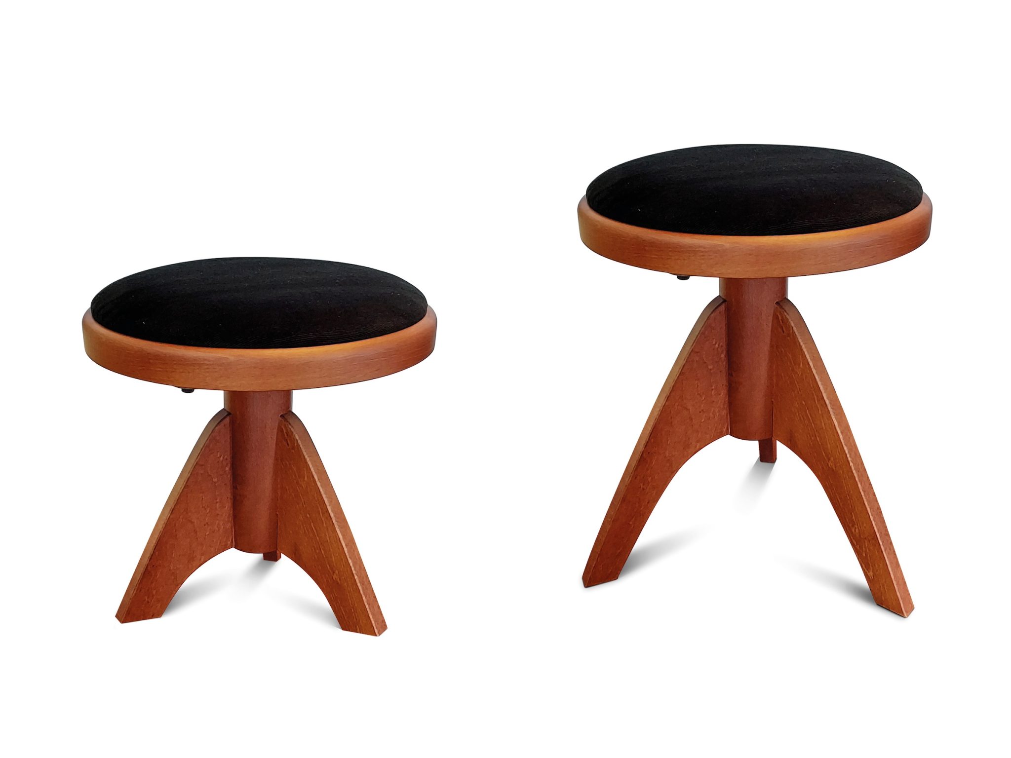 Adjustable stool for lever harp, black seat Camac Harps Shop Camac