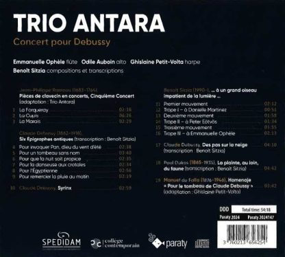 TRIO ANTARA : Concert pour Debussy