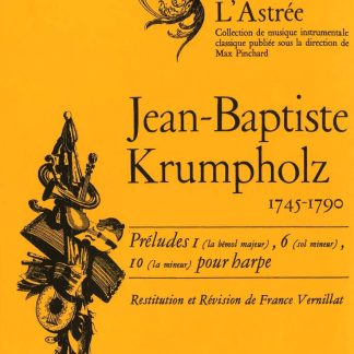 KRUMPHOLZ Jean-Baptiste : Préludes I, 6, -10 pour harpe ALHE32936
