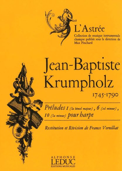 KRUMPHOLZ Jean-Baptiste : Préludes I, 6, -10 pour harpe ALHE32936